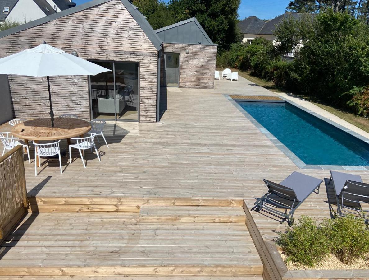 Magnifique Villa Avec Piscine, A 5 Min Des Plages Landunvez Kültér fotó